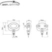 Picture of Round Directional Warning Light | Reg 10/65 | Amber